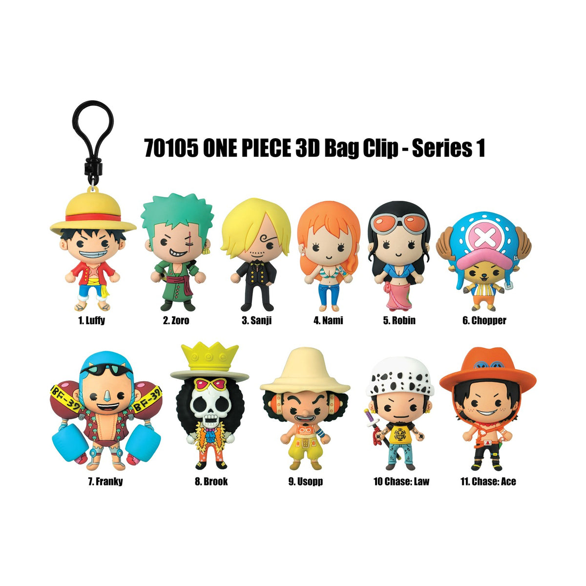 Monogram One Piece 3D Foam Bag Clips Series 1 Blind Bag