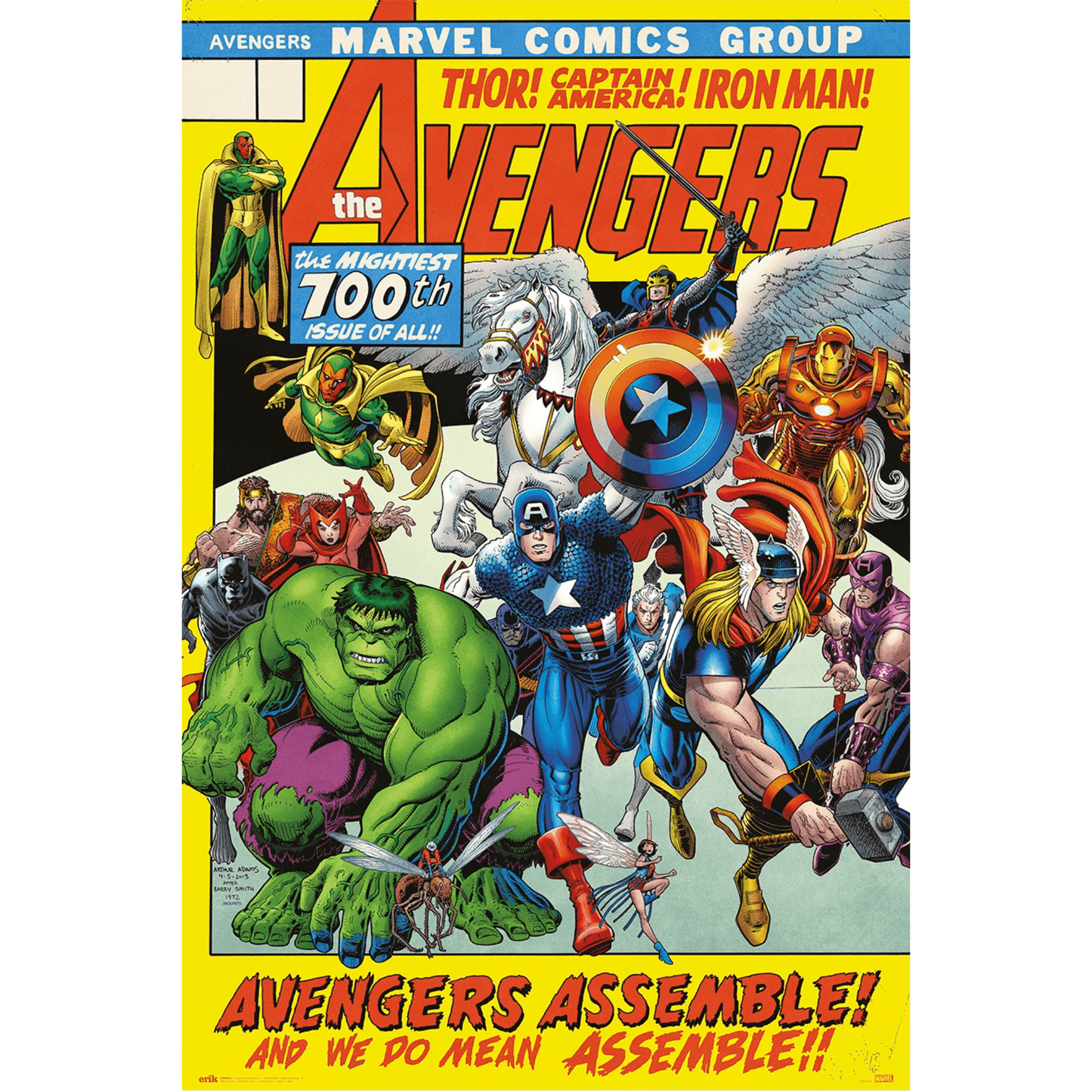Erik Marvel 100th Issue Avengers Assemble 61 x 91.5cm Maxi Poster