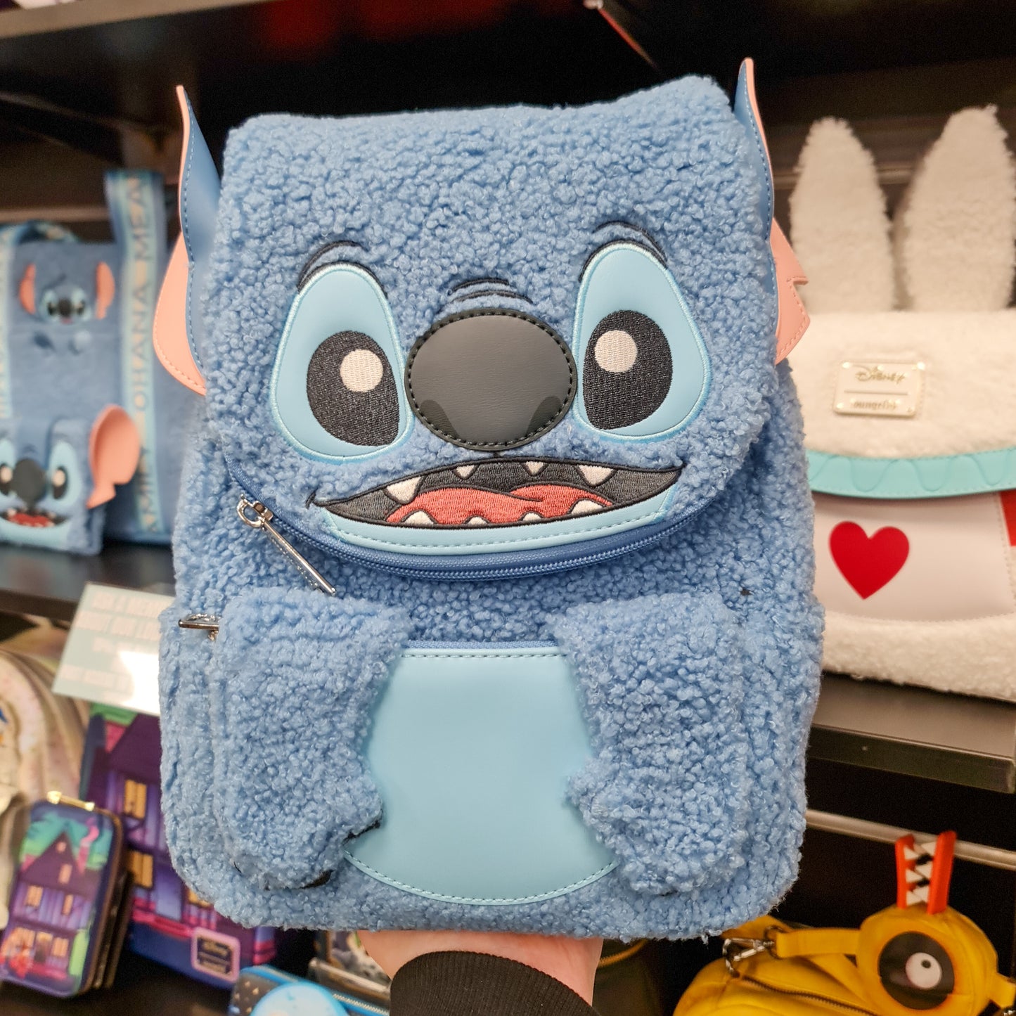 Disney Stitch Plush Pocket Mini Backpack