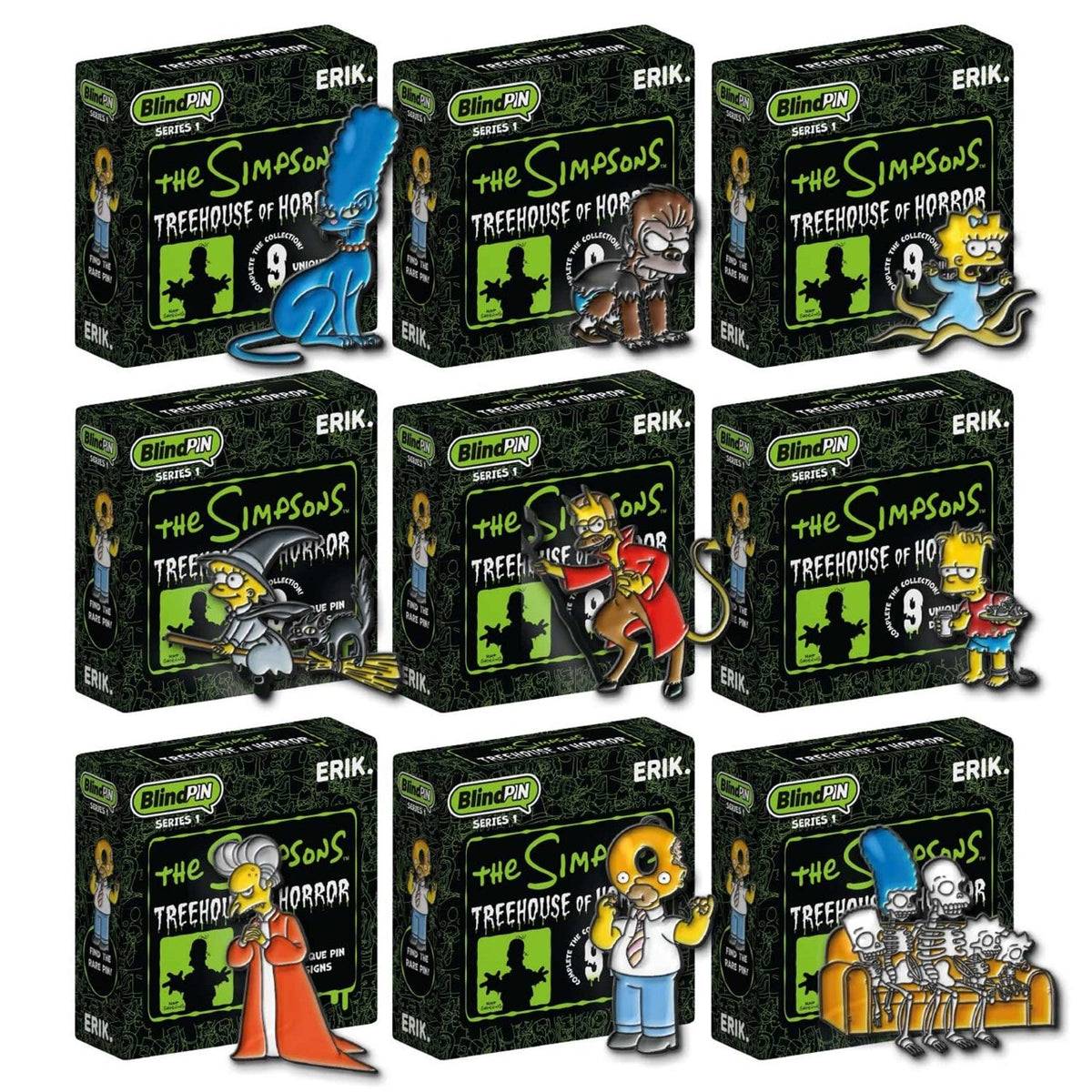 The Simpsons Enamel Blind Pin