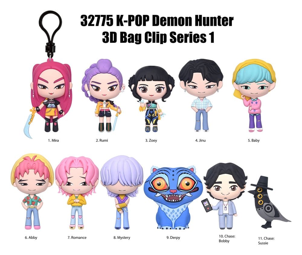 K-Pop Demon Hunters 3D Foam Bag Clip Blind Bag