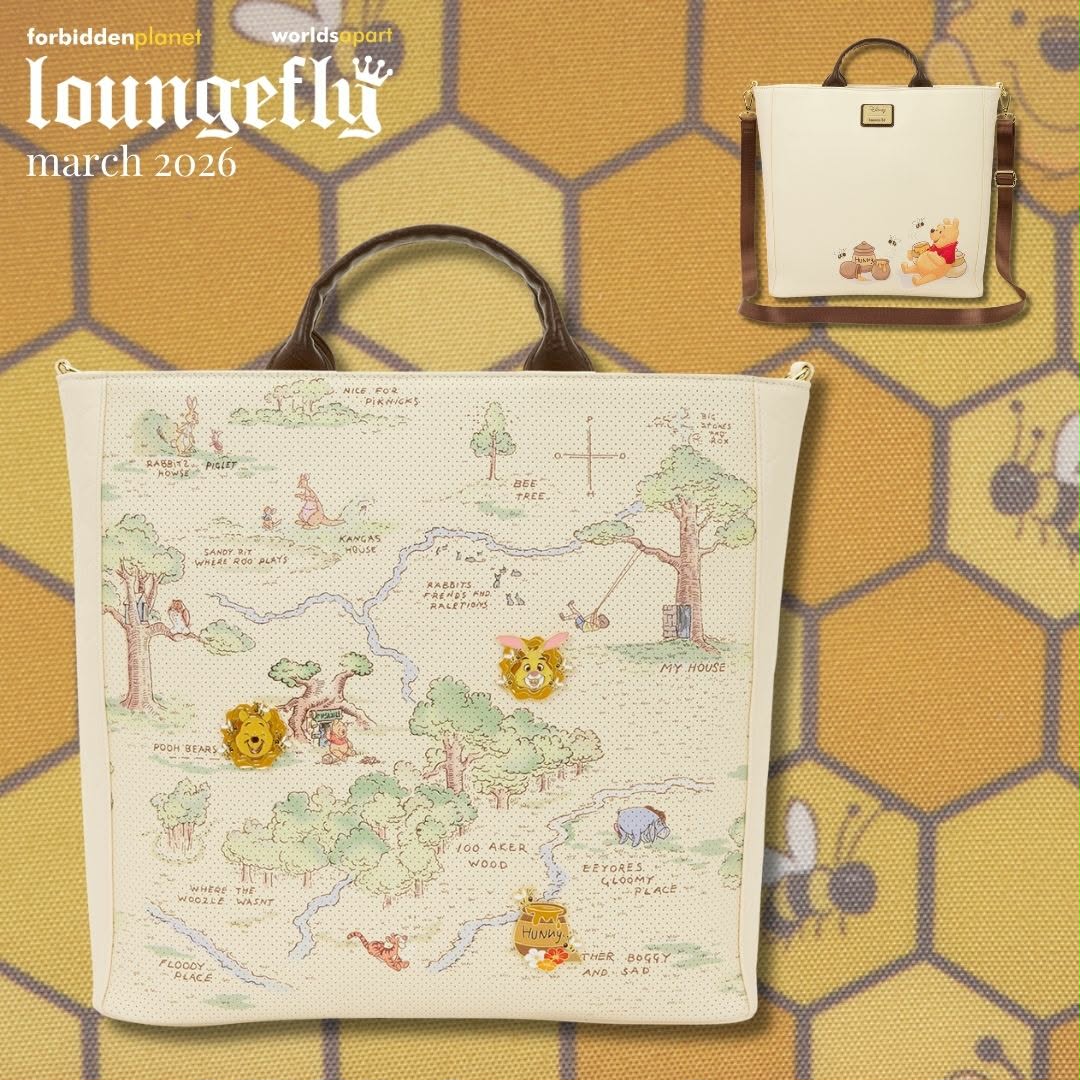 Winnie the Pooh Hundred Acre Wood Tote Pin Trader Crossbody Bag