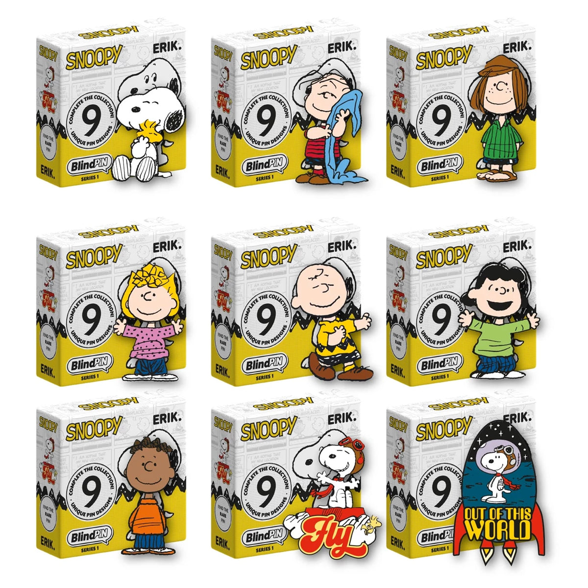 Snoopy Enamel Blind Pin