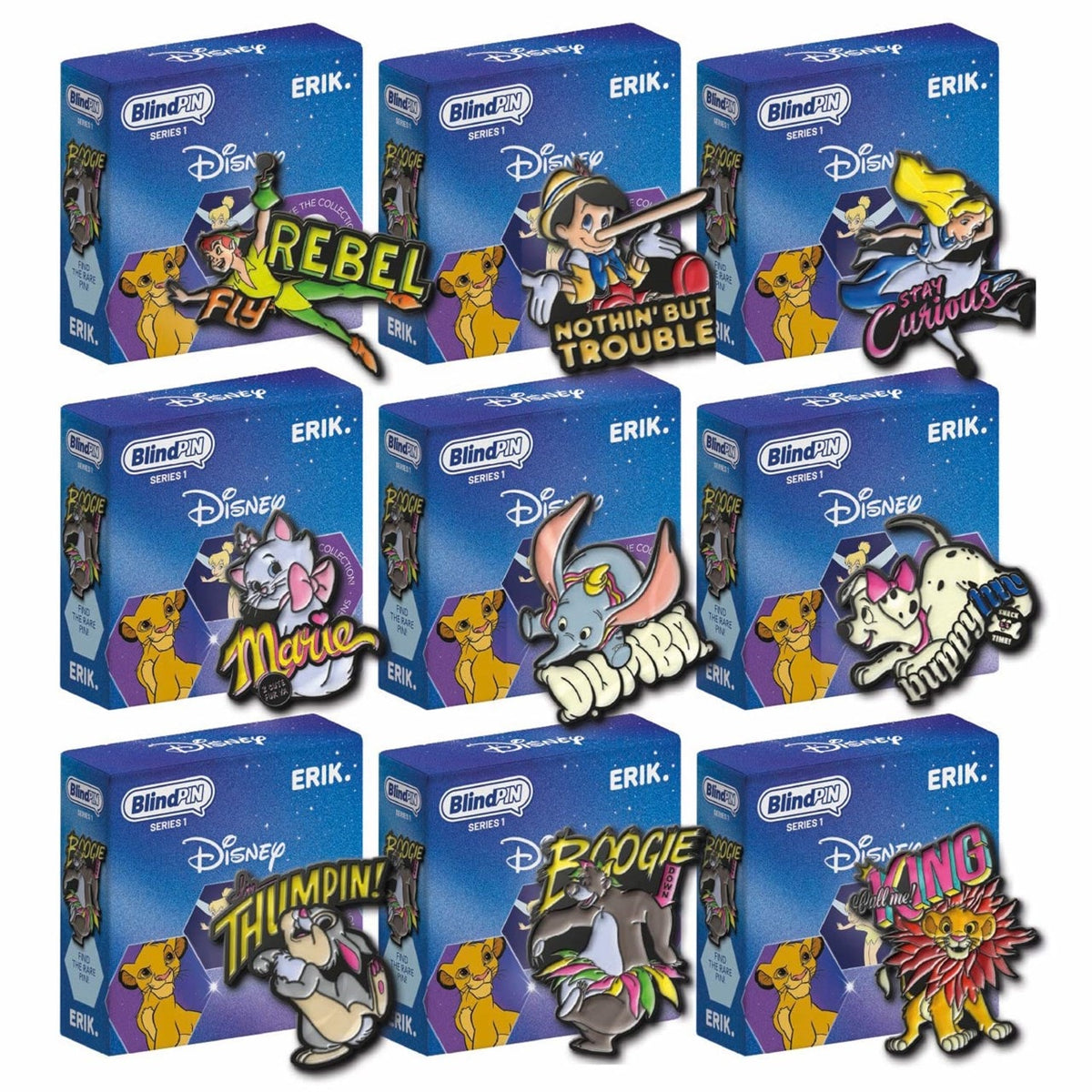 Disney Enamel Blind Pin