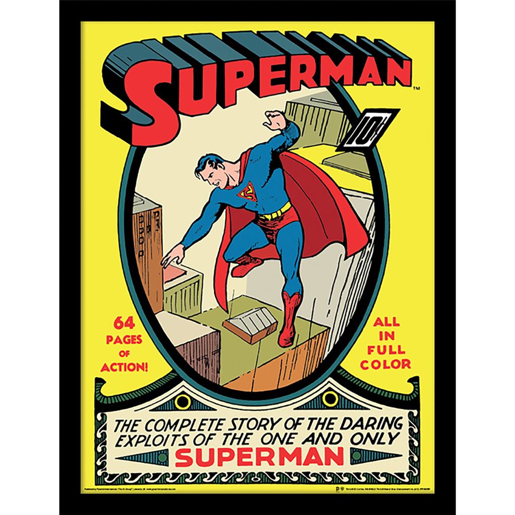 Superman (Issue No.1) Framed 30x40cm Print