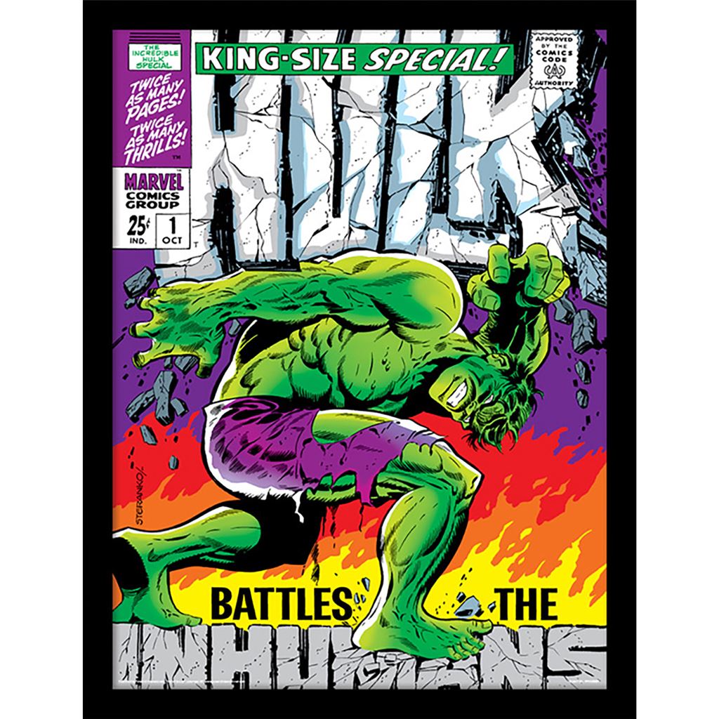 The Incredible Hulk (Inhumans) Framed 30x40cm Print