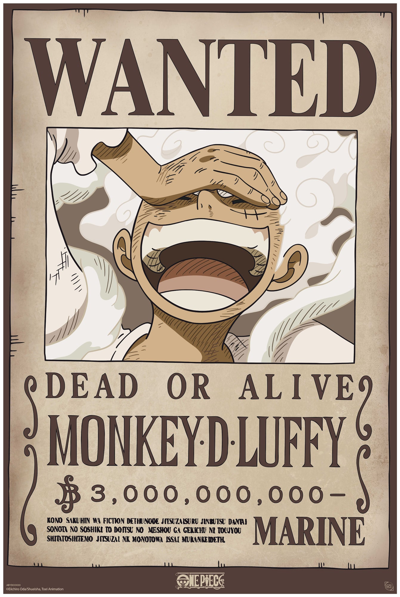 GB eye One Piece Wanted Luffy Wano 61 x 91.5cm Maxi Poster