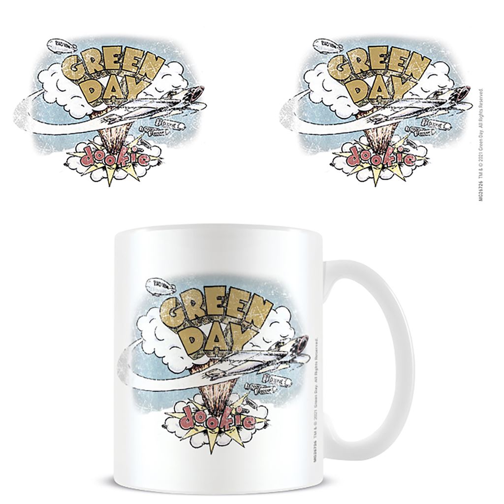 Green Day (Dookie) 11oz/315ml White Ceramic Mug