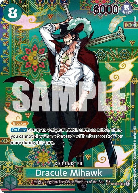 Dracule Mihawk - Op12-030 (OP12-030) - Special Print| One Piece