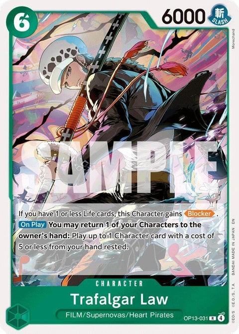 Trafalgar Law SP OP13-031 ワンピースカード Trafalgar Law (OP13-031)| One Piece Card – Forbidden Planet