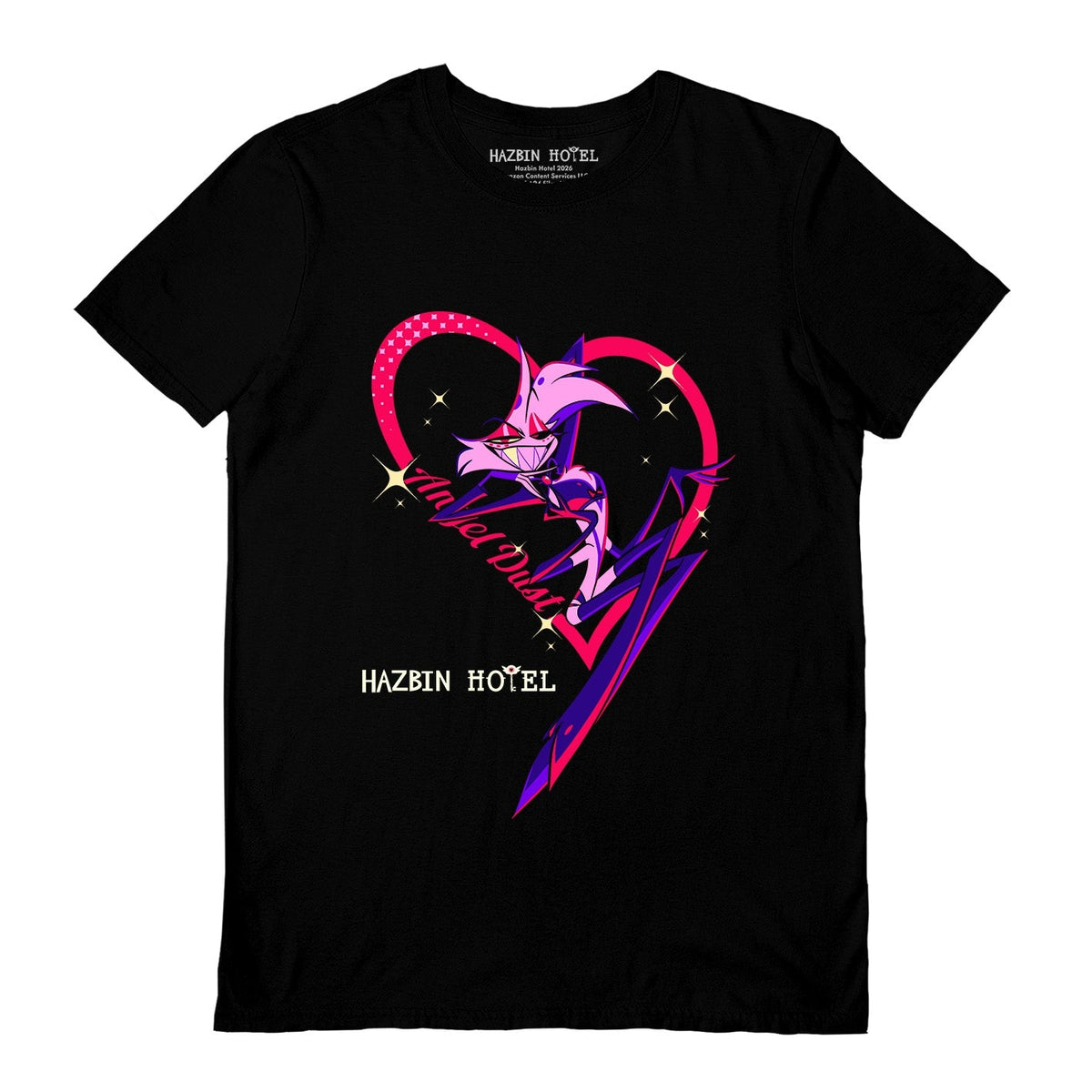 Hazbin Hotel (Angel Dust) Black Unisex Short Sleeve T-Shirt