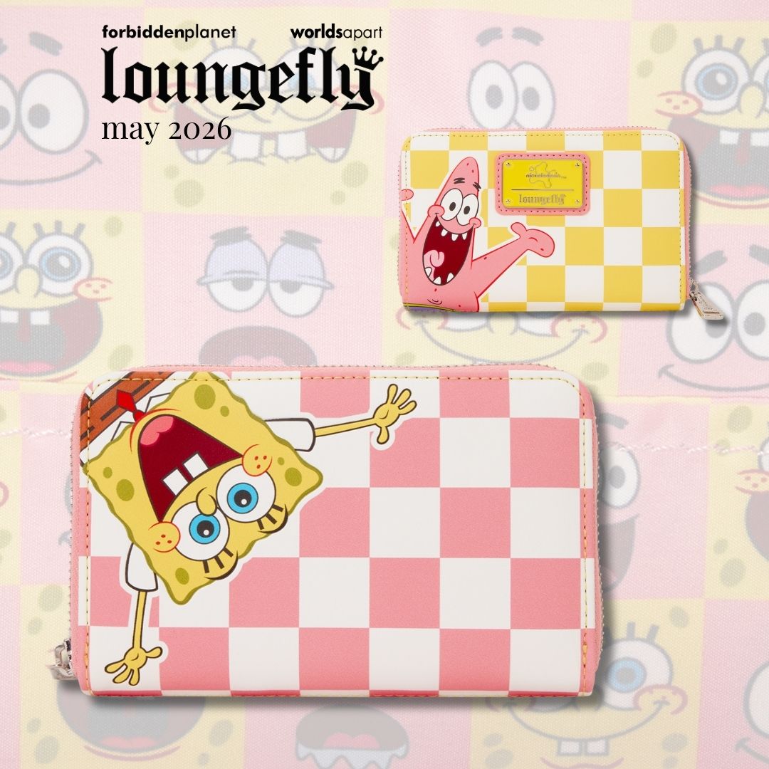 SPONGEBOB SQUAREPANTS & PATRICK STAR CHECKERED ZIP AROUND WALLET