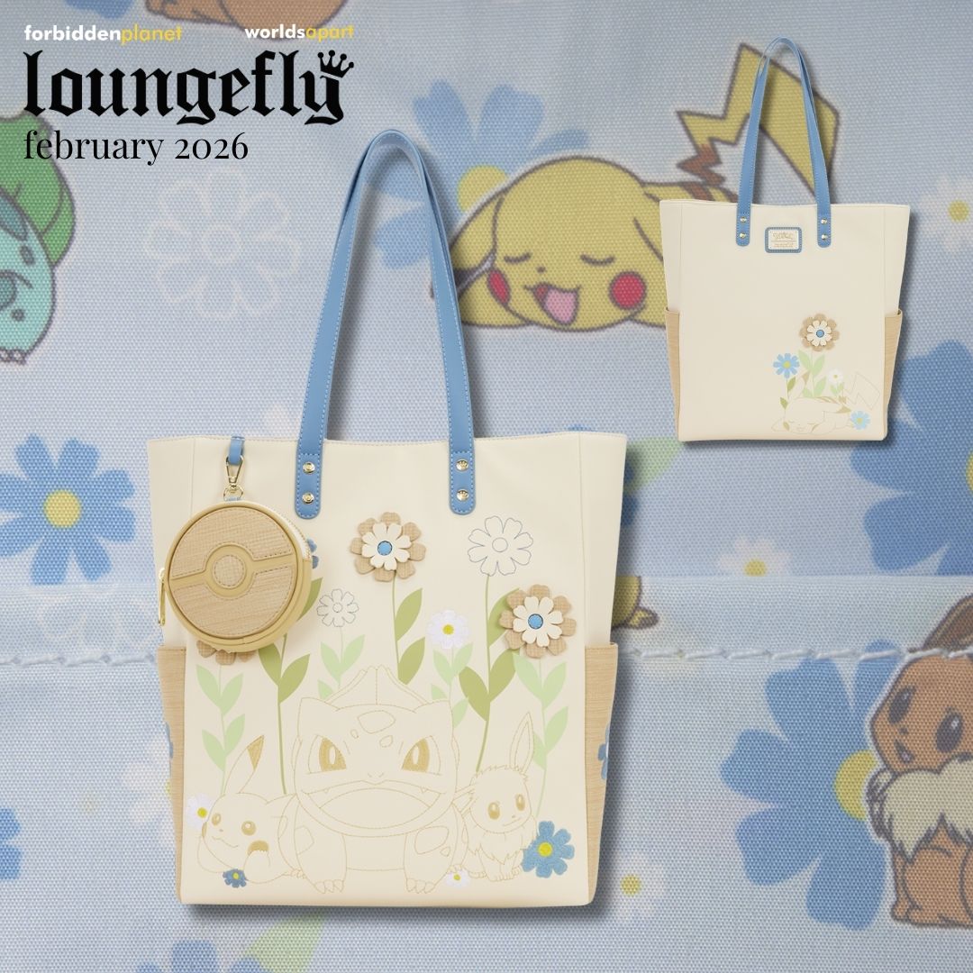 LF POKEMON FLORAL TOTE BAG WITH COIN BAG