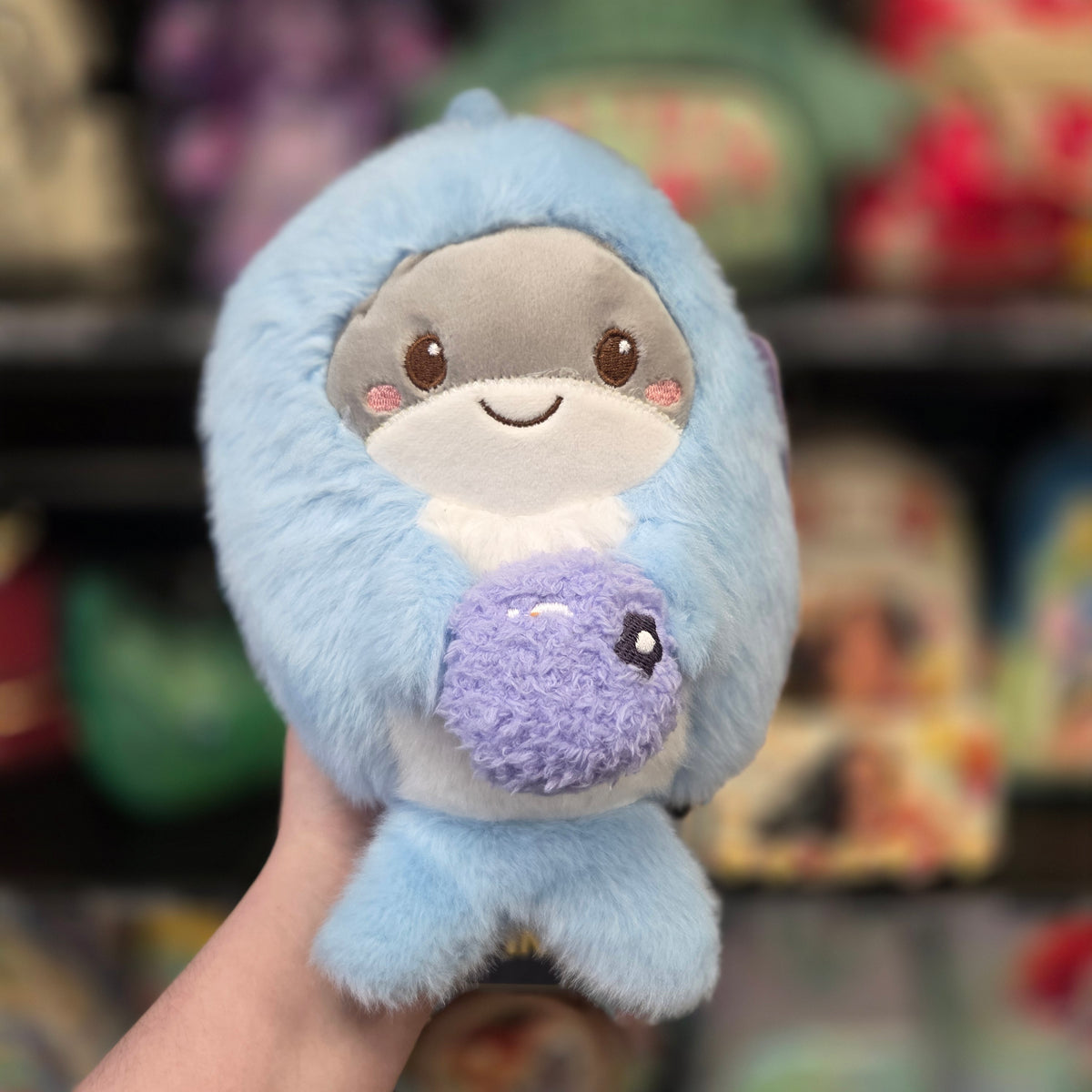 Cute Kawaii Plush With Fluffy Body & Fruit Shark 18cm Plush