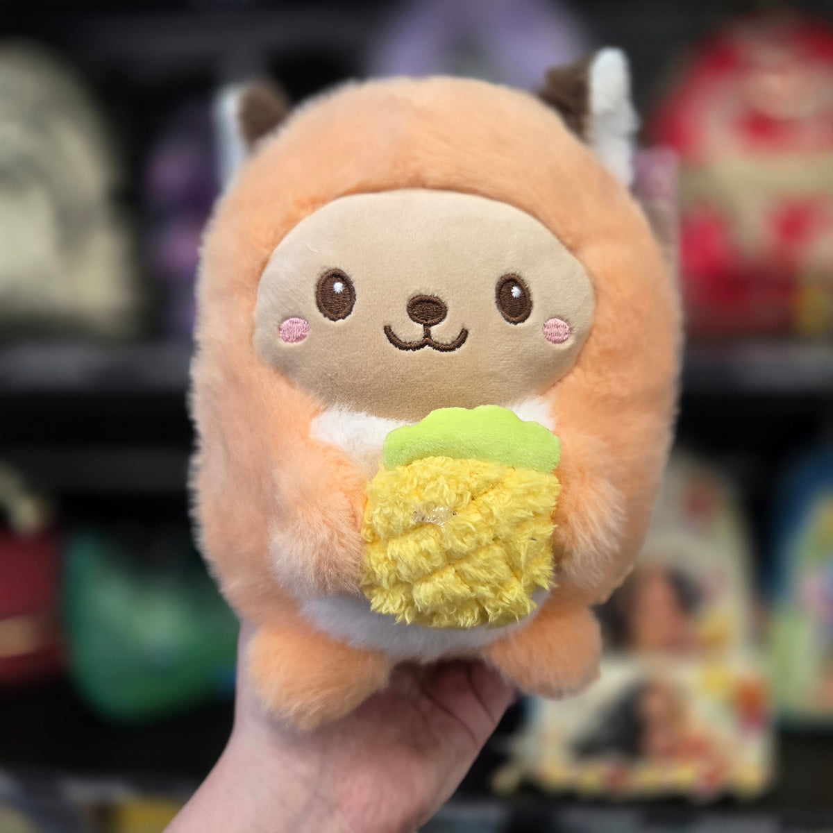Cute Kawaii Plush With Fluffy Body & Fruit Bear 18cm Plush