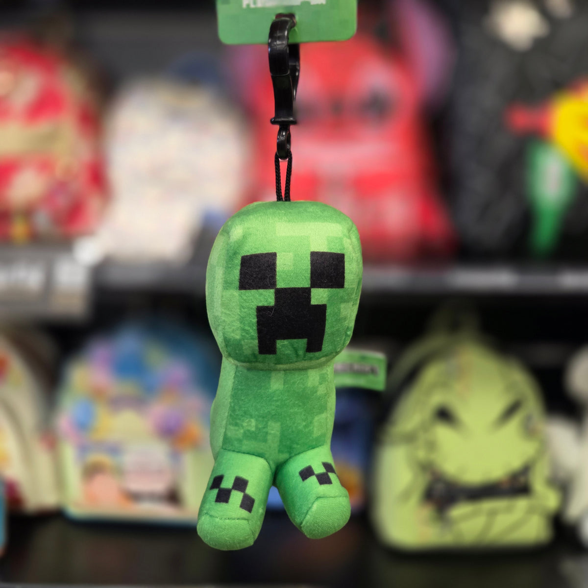 Minecraft Character Clip On Creeper 13cm Plush