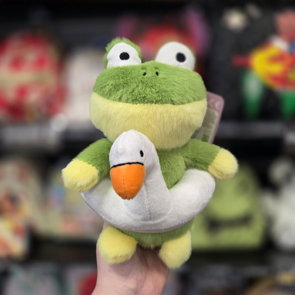 Kawaii Animals In Animal Swimrings Frog 20cm Plush