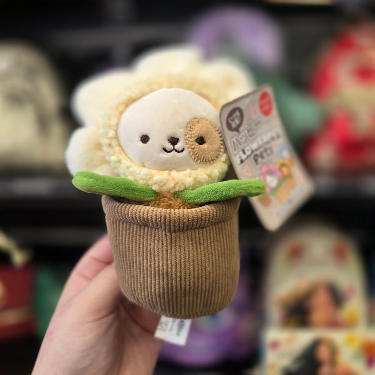 Flowerpot Pets Cream 13cm Plush