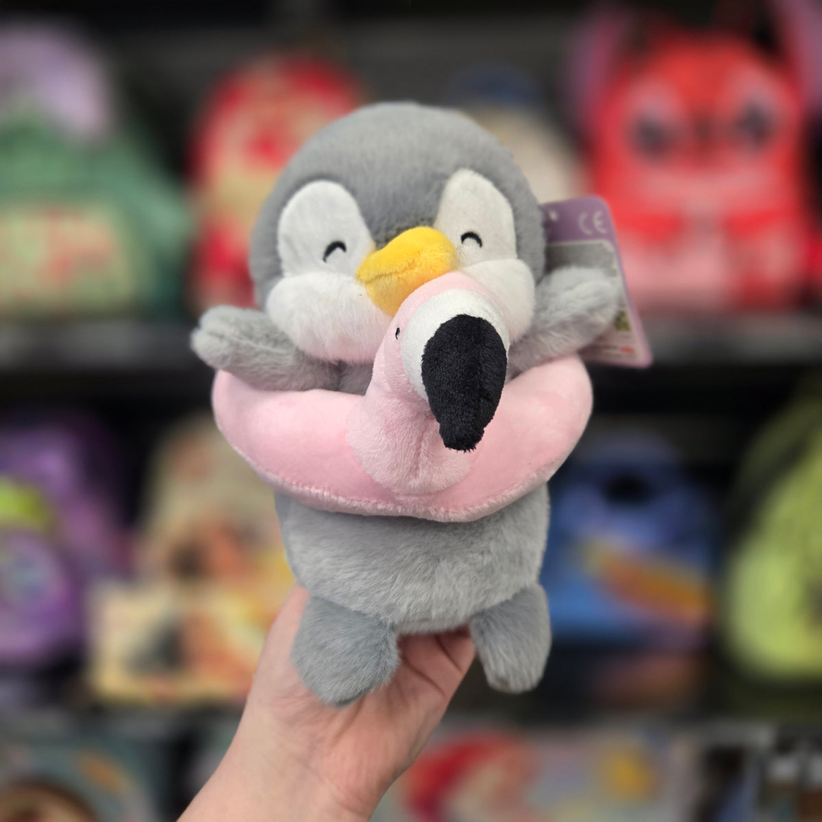 Kawaii Animals In Animal Swimrings Penguin 20cm Plush