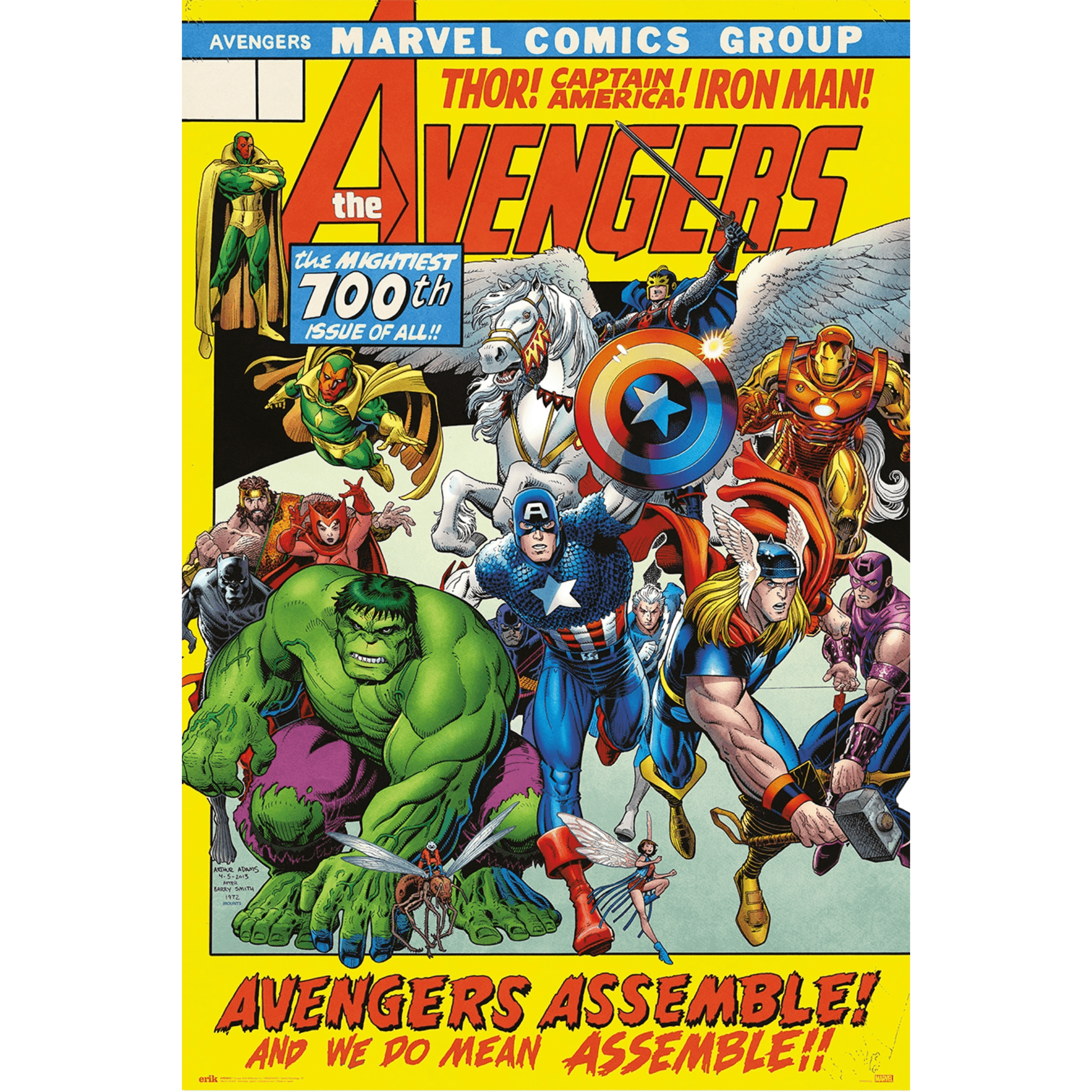Erik Marvel 100th Issue Avengers Assemble 61 x 91.5cm Maxi Poster