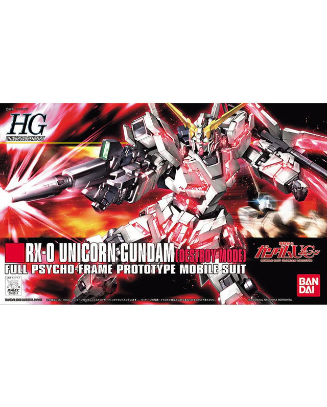 Gundam Model Kit 1/144 HGUC Unicorn RX-0 Destroy