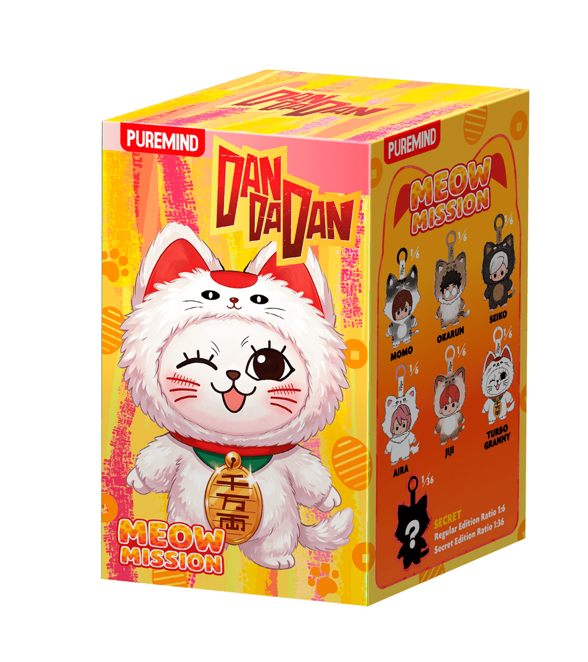 Puremind Dandadan Vinyl Plush Meow Mission Blind Box