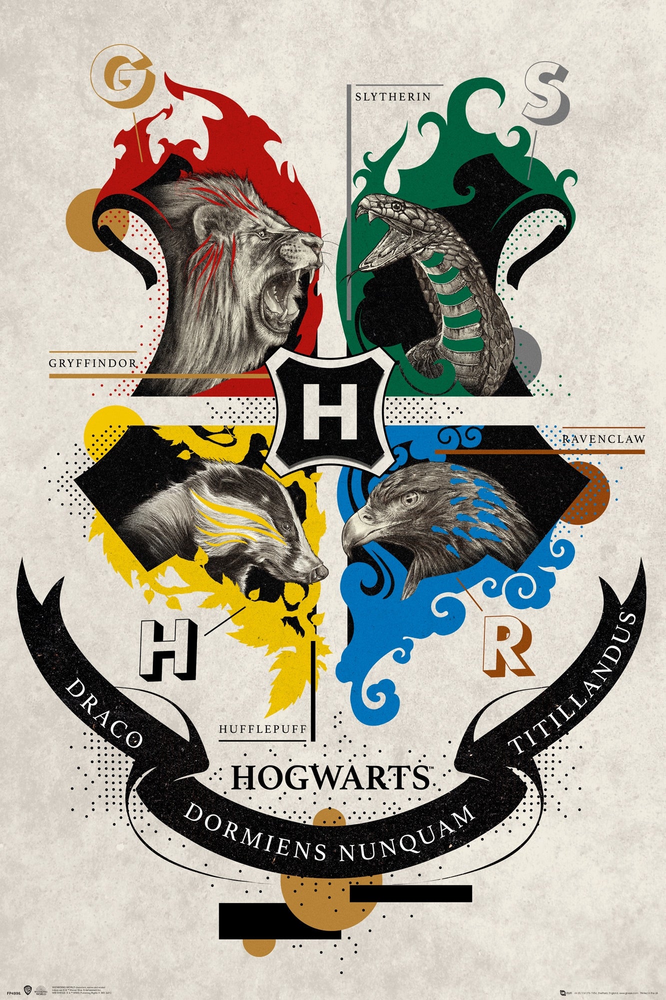 GB eye Harry Potter Animal Crest 61 x 91.5cm Maxi Poster
