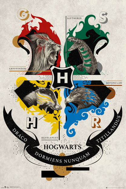GB eye Harry Potter Animal Crest 61 x 91.5cm Maxi Poster