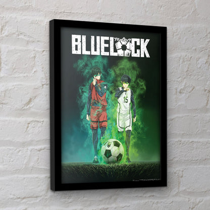 Blue Lock (Smoke) Framed 30x40cm Print