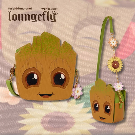 Marvel Guardians Of The Galaxy Groot Floral Figural Crossbody Bag