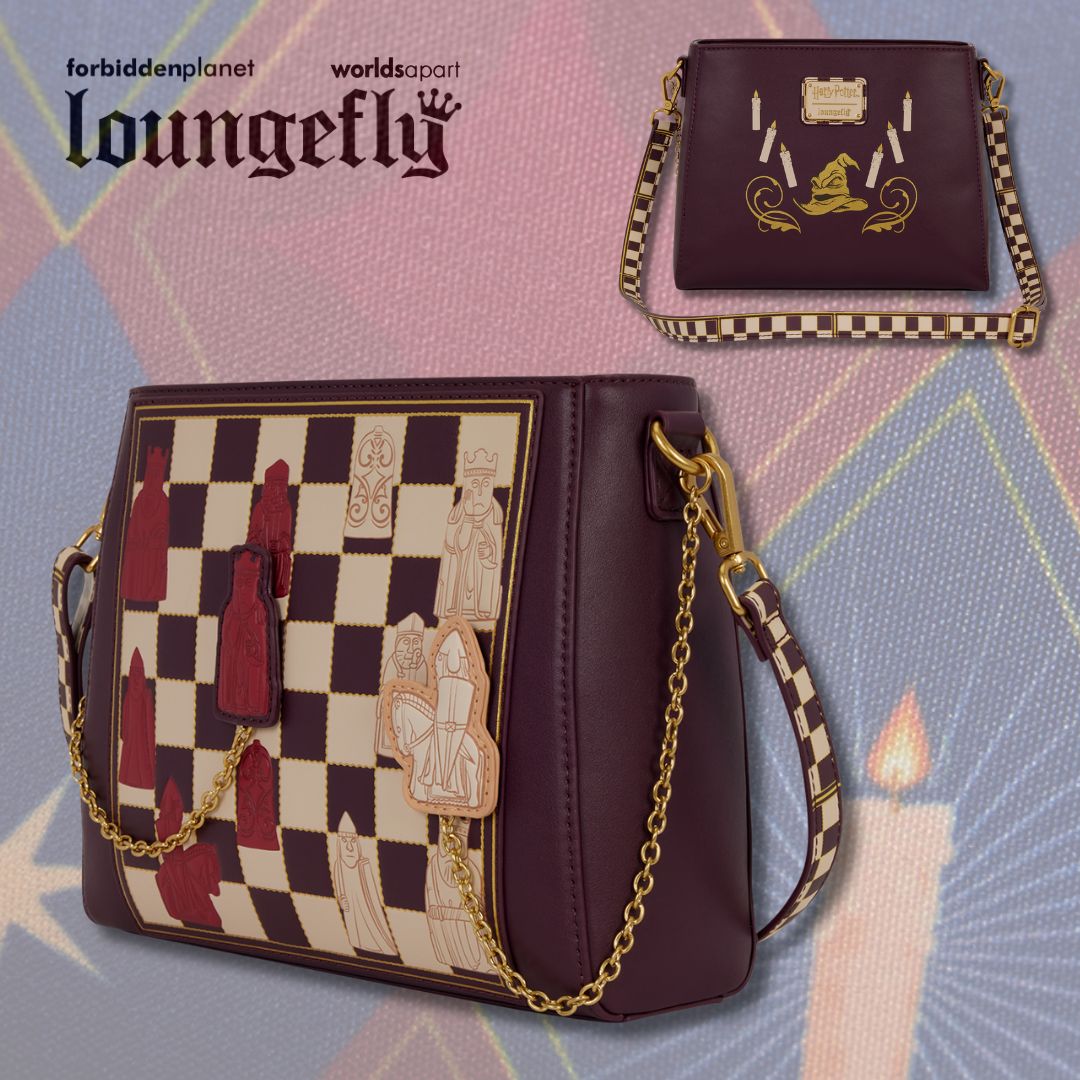 Harry Potter Wizard Chess Crossbody Bag With Playable Pieces