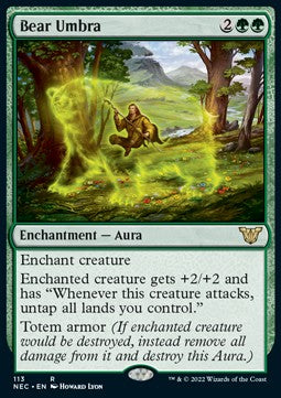 Bear Umbra - Commander: Kamigawa: Neon Dynasty (Rare) [NEC-113]