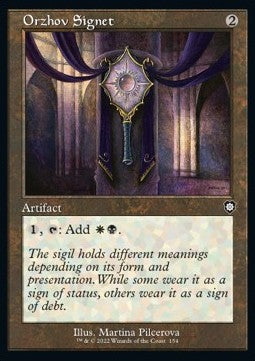 Orzhov Signet - Commander: The Brothers' War (Common) [BRC-154]