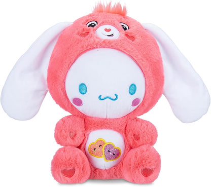 Care Bears X Hello Kitty Cinnamoroll As Love-A-Lot Bear 25 cm Plush