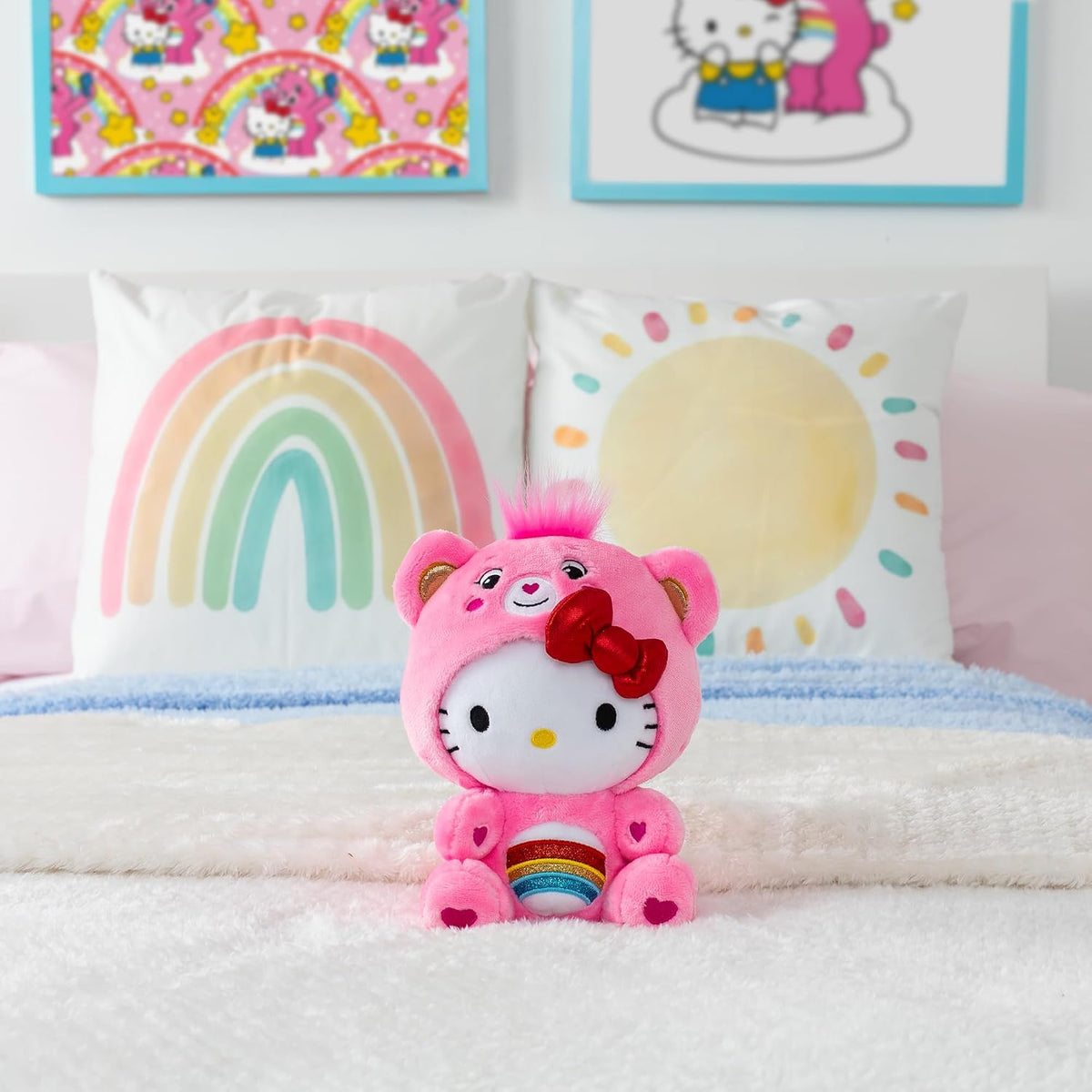 Care Bears Hello Kitty As Cheer Bear 22 cm Plush