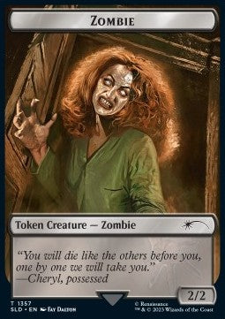 Zombie Token (Black 2/2) - Secret Lair Drop Series: Spookydrop 2023 (Token) [SLDSP23-1357]