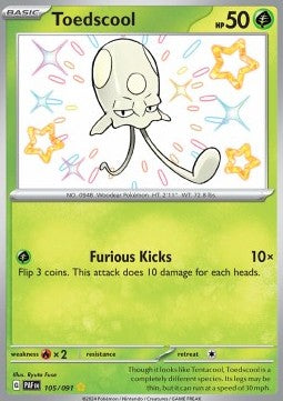 Toedscool - Paldean Fates (Shiny Rare) [PAF-105]