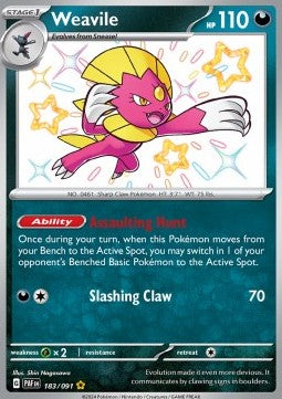 Weavile - Paldean Fates (Shiny Rare) [PAF-183]