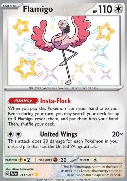 Flamigo - Paldean Fates (Shiny Rare) [PAF-211]
