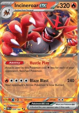 Incineroar ex - Temporal Forces (Double Rare) [TEF-034]