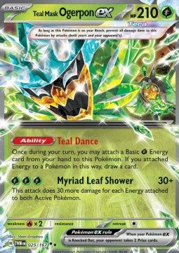 Teal Mask Ogerpon ex - Twilight Masquerade (Double Rare) [TWM-025]