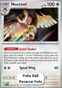 Noctowl - Prismatic Evolutions: Additionals (Rare) [xPRE-078]