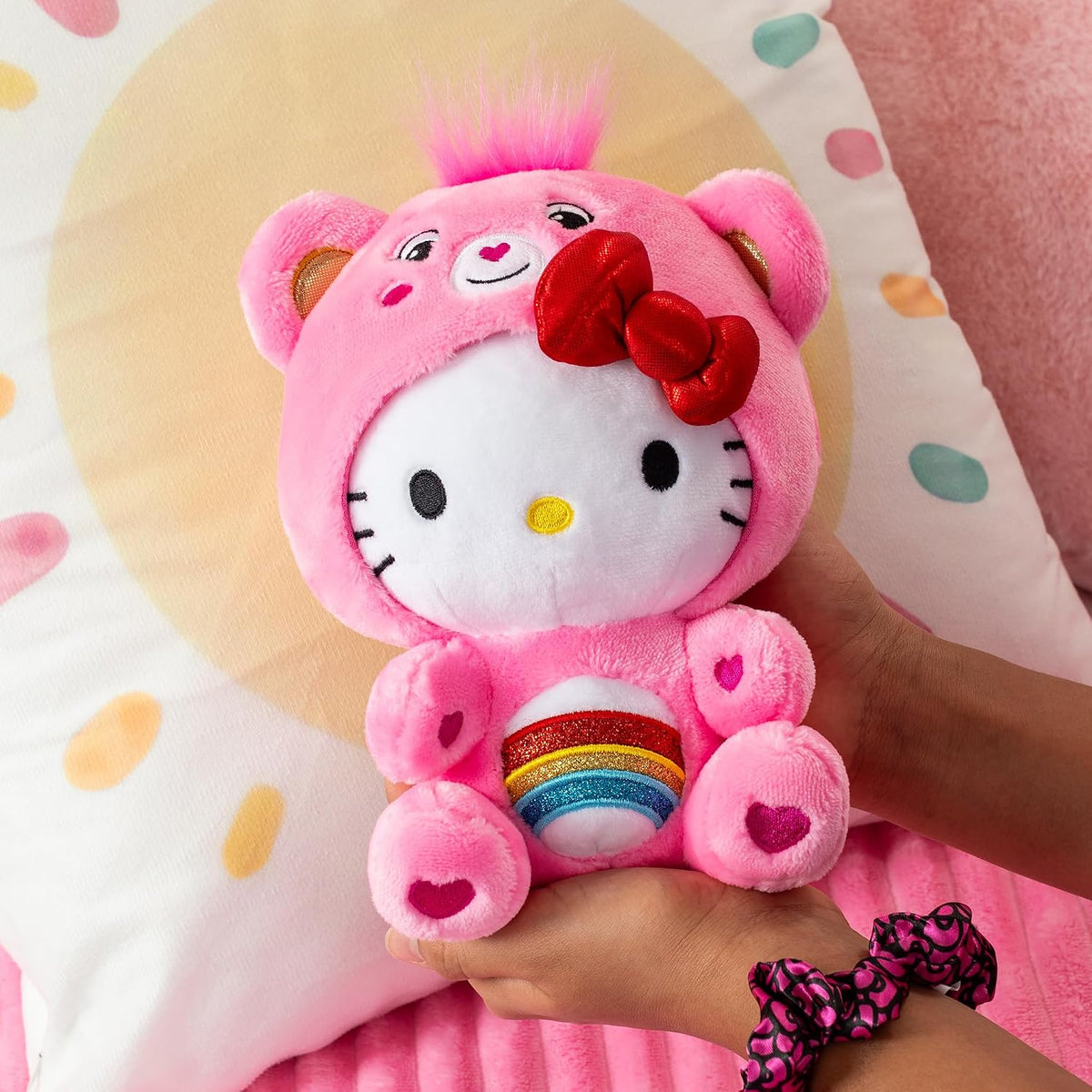 Care Bears Hello Kitty As Cheer Bear 22 cm Plush