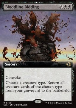 Bloodline Bidding (V.1) - Lorwyn Eclipsed: Extras (Rare) [XECL-359]