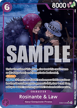 Rosinante & Law (EB04-038) (V.2) - The Azure Sea's Seven (Alternate Art) [OP14-EB04-038]