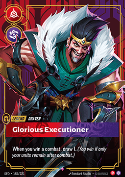 Draven, Glorious Executioner (V.1 - Rare) - Spiritforged (Rare) [SFD-185]