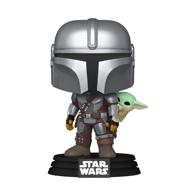 Star Wars Pop! The Mandalorian with Grogu (On Back)