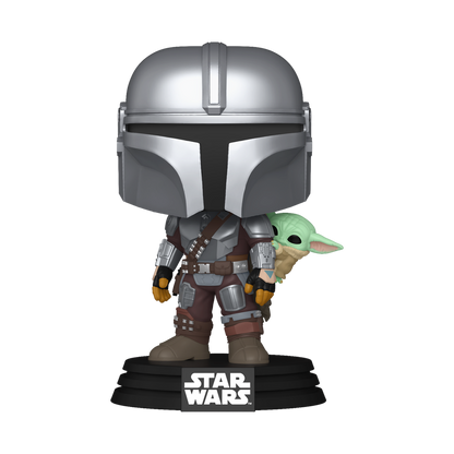 Star Wars Pop! The Mandalorian with Grogu (On Back)
