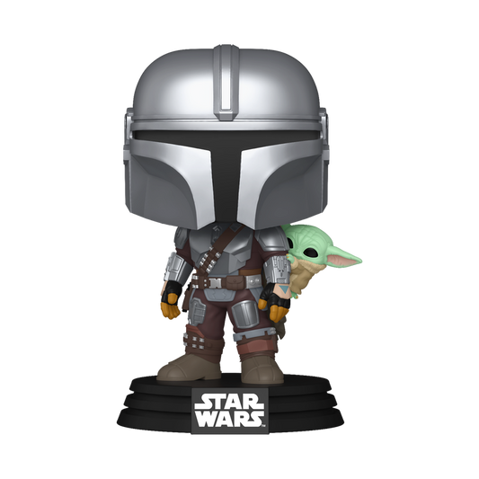 Star Wars Pop! The Mandalorian with Grogu (On Back)