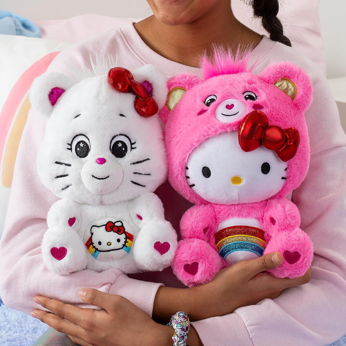 Care Bears X Hello Kitty 25 cm Plush 2 Pack